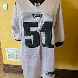 NFL White and Black Jersey with Blue and Red Logo